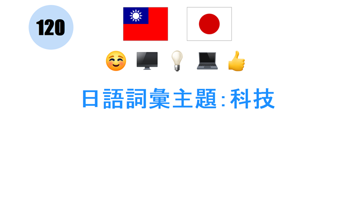 日語詞彙主題：科技